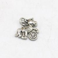 Tibetan Style Animal Pendants, Horse, antique silver color plated, vintage & DIY, nickel, lead & cadmium free, 15x16mm, Approx 100PCs/Bag, Sold By Bag