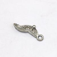 Tibetan Style Hat Pendants, antique silver color plated, vintage & DIY, nickel, lead & cadmium free, 21x6.50mm, Approx 100PCs/Bag, Sold By Bag