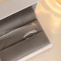 Sterling Silver Nakit Finger Ring, 925 Sterling Silver, modni nakit & bez spolne razlike, nikal, olovo i kadmij besplatno, 2.9mm, Veličina:13, Prodano By PC