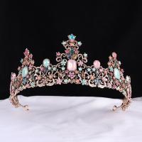 Bridal Tiaras Zinc Alloy fashion jewelry & for woman & with rhinestone nickel lead & cadmium free Inner Approx 165mm Sold By PC