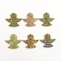 Bijoux Pendentifs en pierres gemmes, Pierre naturelle, avec laiton, colombe, Placage de couleur d'or, DIY, plus de couleurs à choisir, 35.04mm, Vendu par PC