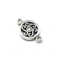 Zinc Alloy Connector antique silver color plated DIY & 1/1 loop Approx Sold By Bag