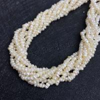 Barok ferskvandskulturperle Beads, Ferskvandsperle, Uregelmæssig, du kan DIY, about: 3-4mm, Solgt Per Ca. 36 cm Strand