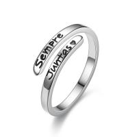 Titanium Steel Finger Ring Adjustable & fashion jewelry nickel lead & cadmium free Sold By PC