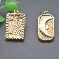 Brass Jewelry Pendants gold color plated DIY nickel lead & cadmium free 20mm Sold By PC