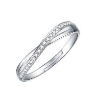 Kubisk Circonia Micro bane messing Ring, mode smykker & Micro Pave cubic zirconia & for kvinde, nikkel, bly & cadmium fri, Størrelse:7, Solgt af PC