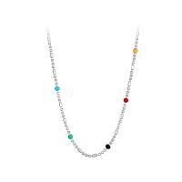 925 Sterling Silver Necklaces, fashion jewelry & for woman, nickel, lead & cadmium free, Length:Approx 16.73 Inch, Sold By PC
