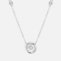 Cubic Zircon Micro Pave 925 Sterling Silver Necklace, with 1.97inch extender chain, fashion jewelry & different styles for choice & micro pave cubic zirconia & for woman, nickel, lead & cadmium free, Length:Approx 15.74 Inch, Sold By PC
