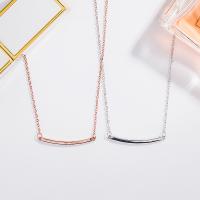 925 Sterling Silver Necklaces with 1.97inch extender chain plated fashion jewelry & for woman nickel lead & cadmium free Length Approx 15.74 Inch Sold By PC