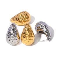 Boucle d'oreille de gaujon en acier inoxydable, Acier inoxydable 304, bijoux de mode & pour femme, plus de couleurs à choisir, 32.10x19.80mm, Vendu par paire