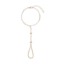 Eisen Ringarmband, mit Kunststoff Perlen, plattiert, Modeschmuck & für Frau & Emaille, frei von Nickel, Blei & Kadmium, verkauft von Strang