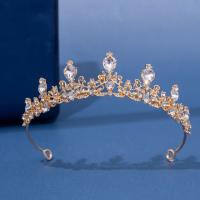 Bridal Tiaras Zinc Alloy with Crystal plated fashion jewelry & for woman nickel lead & cadmium free Sold By PC