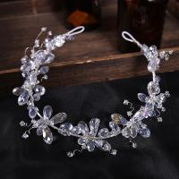 Hair Bands Brass with Crystal fashion jewelry & for woman white nickel lead & cadmium free Sold By PC