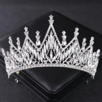 Bridal Tiaras Zinc Alloy plated fashion jewelry & for woman & with rhinestone nickel lead & cadmium free Inner Approx 150mm Sold By PC