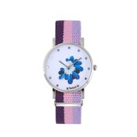 Women Wrist Watch Canvas with Glass & 304 Stainless Steel & Zinc Alloy Round fashion jewelry & Chinese movement & for woman Length Approx 235 mm Sold By PC