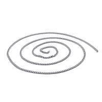 Acier inoxydable Nekclace chaîne, Acier inoxydable 304, DIY, 1.50mm, Longueur:5 m, Vendu par PC
