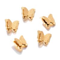 Stainless Steel Animal Pendants, 304 Stainless Steel, Butterfly, Vacuum Ion Plating, DIY, 14x12mm, Sold By PC