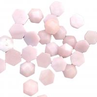 Συνθετικό Τυρκουάζ Cabochon, Εξάγωνο, DIY, ροζ, 12mm, 100PCs/τσάντα, Sold Με τσάντα