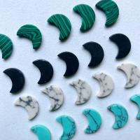 turquoise synthétique cabochon, lune, DIY, plus de couleurs à choisir, 10x13mm, 100PC/sac, Vendu par sac