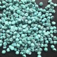 Syntetický Turquoise Cabochon, DIY, modrý, 5x5mm, 100PC/Bag, Prodáno By Bag