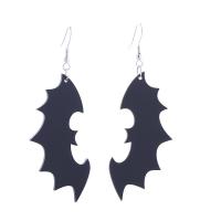 Tibetan Style Drop Earrings, with Acrylic, printing, Halloween Design & fashion jewelry & different designs for choice & for woman, nickel, lead & cadmium free, Sold By Pair