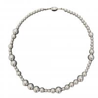 Collier de perles en plastique, perle de plastique, avec laiton, fait à la main, bijoux de mode & pour femme, plus de couleurs à choisir, Longueur:Environ 39 cm, Vendu par PC