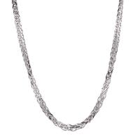 925 Sterling Silver Necklaces plated & for man silver color Sold By PC