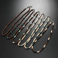 Mode halsband smycken, Coco, med turkos & Zink Alloy, olika stilar för val & för människan, fler färger för val, Säljs av PC