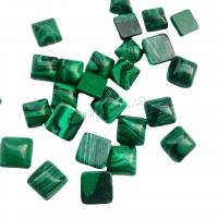 turquoise synthétique cabochon, Carré, DIY & normes différentes pour le choix, vert, 100PC/sac, Vendu par sac