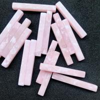 Turquoise Beads, Rectangle, DIY & half-drilled, pink, 5x38mm, 100PCs/Bag, Sold By Bag