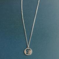 Stainless Steel Jewelry Necklace 304 Stainless Steel Round plated fashion jewelry & DIY Length Approx 17 Inch Sold By PC