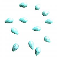 Colgantes de Turquesa , Turquesa sintético, Gota, Bricolaje, azul, 7x11mm, 100PCs/Bolsa, Vendido por Bolsa