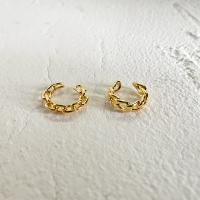 Brass Earring Clip fashion jewelry & for woman nickel lead & cadmium free 14mm Sold By Pair