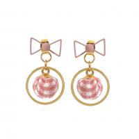 Zinc Alloy Stud Earring fashion jewelry & for woman nickel lead & cadmium free 3mm Sold By Pair