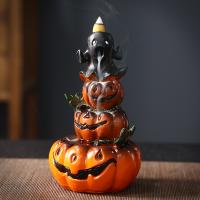 Backflow Incense Burner, Resin, handmade, Halloween Design & for home and office & durable, 230x140x130mm, Sold By PC