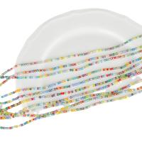 Blandet akryl perler, Runde, du kan DIY, flerfarvede, 3mm, 178pc'er/Strand, Solgt af Strand