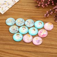 Glass Cabochons Round DIY Random Color Sold By PC