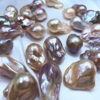 Cultured Baroque Freshwater Pearl Beads, DIY & no hole, multi-colored, 15-18mm, Sold By PC