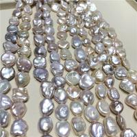 Perles nacres baroques de culture d'eau douce , perle d'eau douce cultivée, DIY, multicolore, 10-12mm, Vendu par Environ 37 cm brin