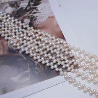 Cultured Rice Freshwater Pearl Beads DIY white 8-9mm Sold Per Approx 35-36 cm Strand