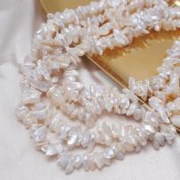 Perles nacres baroques de culture d'eau douce , perle d'eau douce cultivée, DIY, blanc, Vendu par Environ 37 cm brin