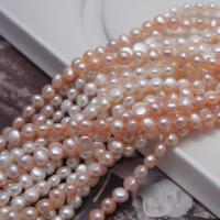 Perle perline Keishi coltivate d'acqua dolce, perla d'acquadolce coltivata naturalmente, DIY, nessuno, 6-7mm, Venduto per Appross. 36 cm filo