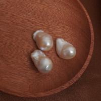 Cultured Baroque Freshwater Pearl Beads, DIY & no hole, white, 15-25mm, Sold By PC