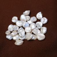 Barok ferskvandskulturperle Beads, Ferskvandsperle, du kan DIY & ingen hul, hvid, 14mm, Solgt af PC
