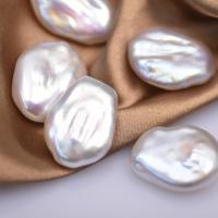 Barok ferskvandskulturperle Beads, Ferskvandsperle, du kan DIY & ingen hul, hvid, 20-25mm,19-20mm, Solgt af PC