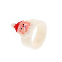 Resin Finger Ring Christmas Design & fashion jewelry & for woman 17mm Sold By PC