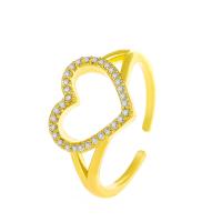 Cubic Zirconia Micro Pave Brass Ring plated fashion jewelry & micro pave cubic zirconia & for woman 17mm Sold By PC