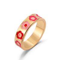Zinklegering ringen, Zinc Alloy, plated, mode sieraden & verschillende stijlen voor de keuze & voor vrouw & glazuur, meer kleuren voor de keuze, 20mm, Verkocht door PC