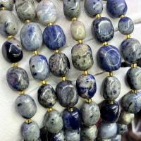 Natural Sodalite Beads, Nuggets, DIY, blue, 10x15mm, Sold Per Approx 39 cm Strand