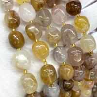 Natürlicher Quarz Perlen Schmuck, Klumpen, DIY, gemischte Farben, 10x15mm, verkauft per ca. 39 cm Strang